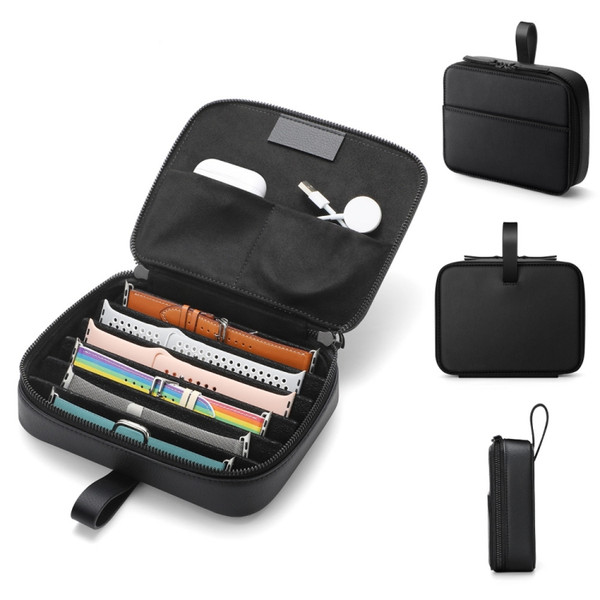 Multifunction Watch Strap Data Cable Slots Storage Bag