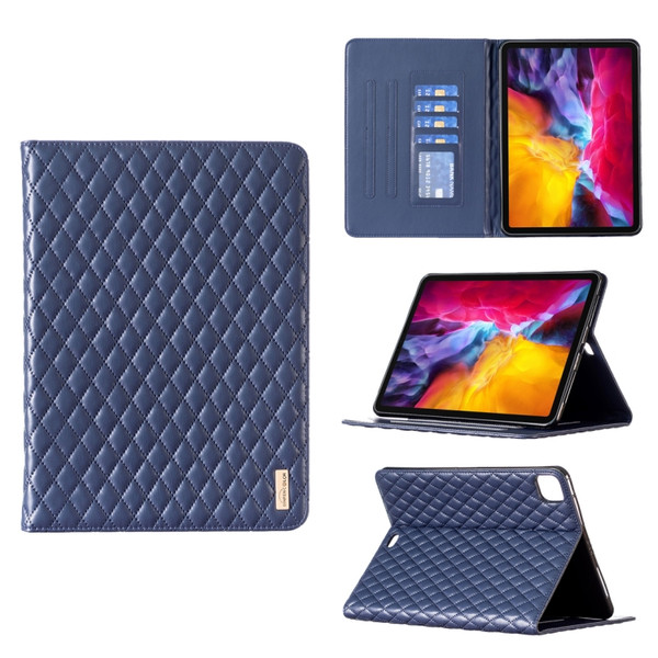 Elegant Rhombic Texture Horizontal Flip Leather Tablet Case
