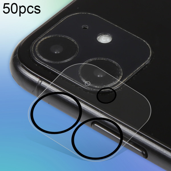 50pcs HD Anti-glare Rear Camera Lens Protector Tempered Glass Film