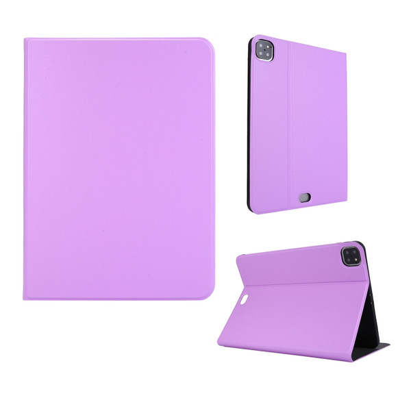 For iPad Pro 11 inch (2020) Voltage Plain Weave Stretch Leather + TPU Bracket Protective Holster With Sleep Function