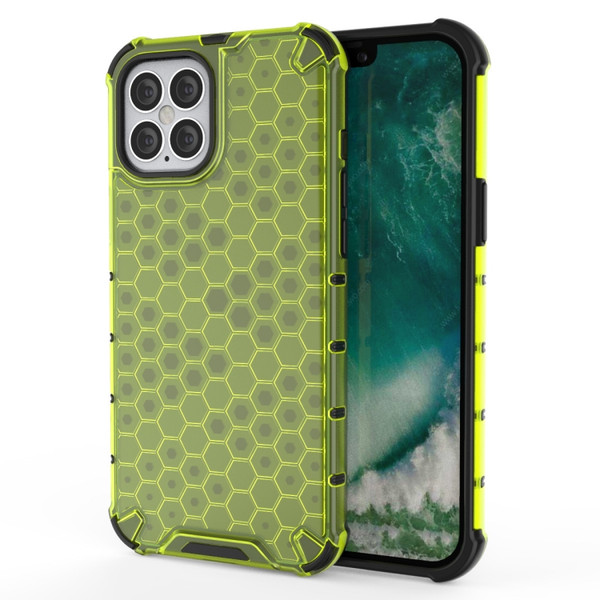 For iPhone 12 Pro Max 6.7 inch Shockproof Honeycomb PC + TPU Case
