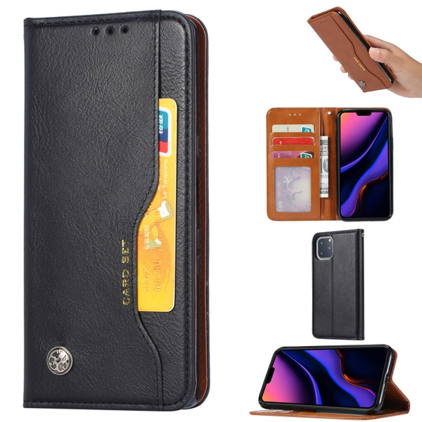 Knead Skin Texture Horizontal Flip Leather Case for iPhone XI 2019 , with Photo Frame & Holder & Card Slots & Wallet