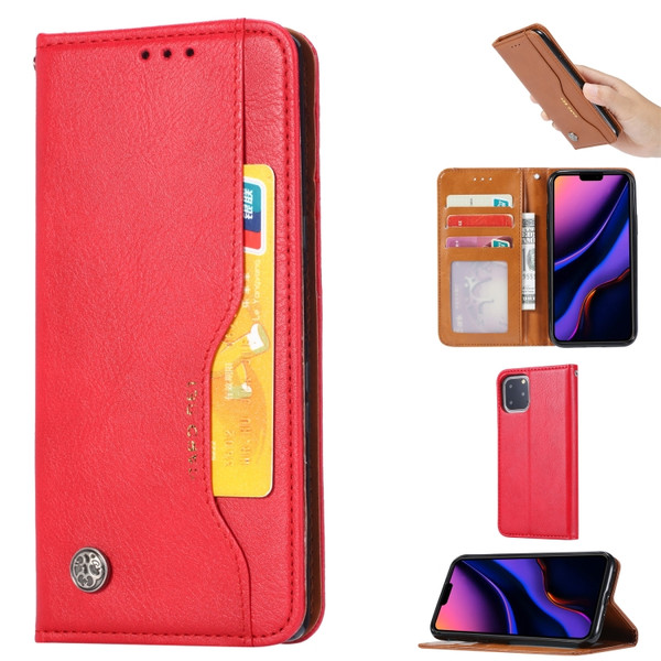 Knead Skin Texture Horizontal Flip Leather Case for iPhone XI Max 2019 , with Photo Frame & Holder & Card Slots & Wallet