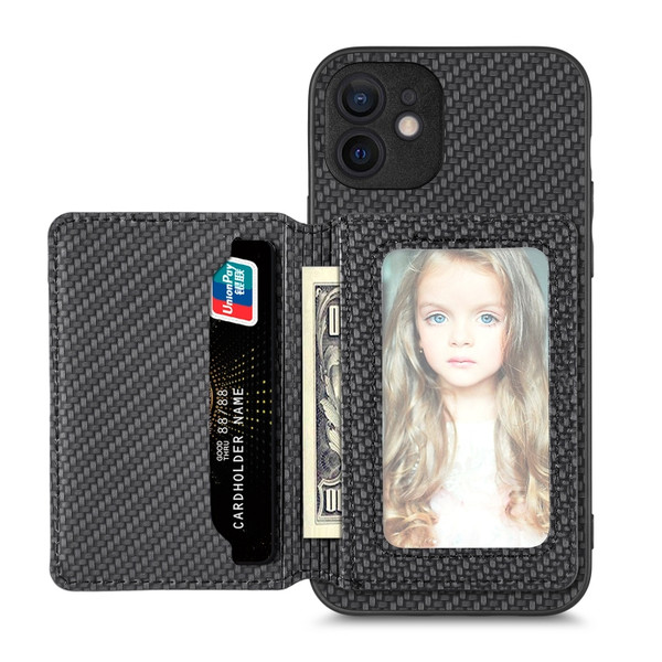 Carbon Fiber Magnetic Card Bag Phone Case