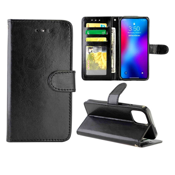 Crazy Horse Texture Leather Horizontal Flip Protective Case with Holder & Card Slots & Wallet & Photo Frame