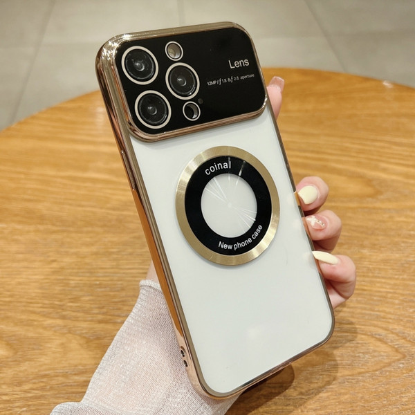 Large Window Magsafe Electroplating TPU Phone Case