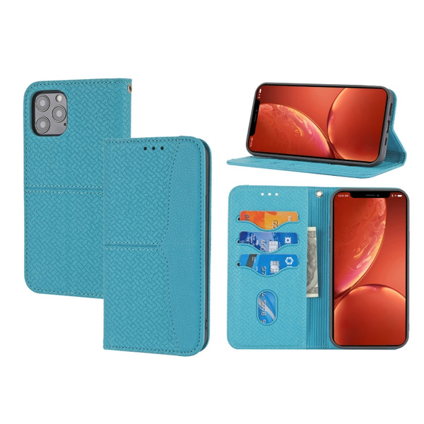 Woven Texture Stitching Magnetic Leather Phone Case