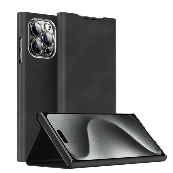 Magnetic Napa Texture Leather Phone Case with Holder