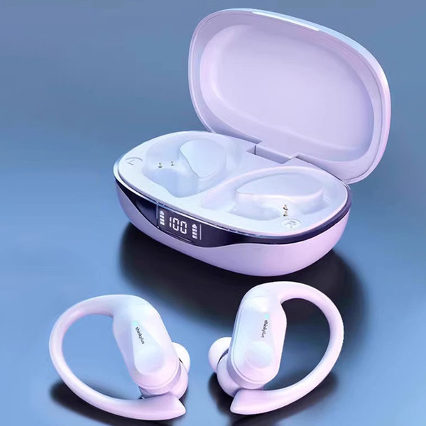 Lenovo LP75 IPX5 Waterproof Ear-mounted Bluetooth Earphone with LED Digital Display