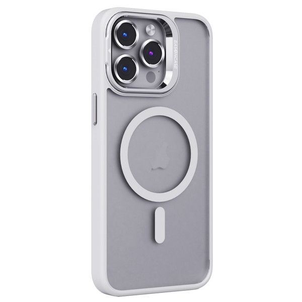 Invisible Lens Holder PC + TPU Frosted MagSafe Phone Case