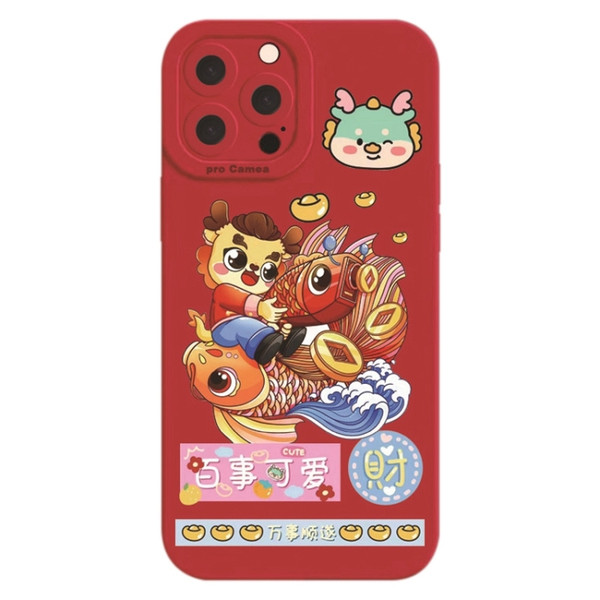 Cartoon Year of the Dragon Chinese Style Silicone Phone Case