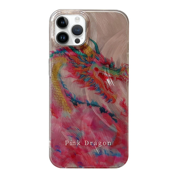 Creative Oil Painting Colorful Dragon TPU Shockproof Phone Case