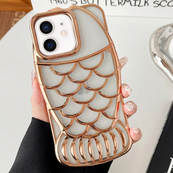 Mermaid Shape Embossed Electroplated TPU Phone Case