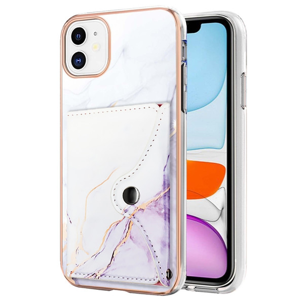 Marble Pattern IMD Card Slot Phone Case
