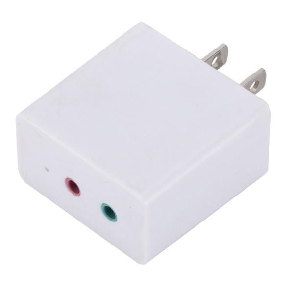 Bluetooth 5.0 Receiver Adapter Speaker AUX Power Amplifier Wireless Conversion Audio Transmitter 2 In 1, US Plug