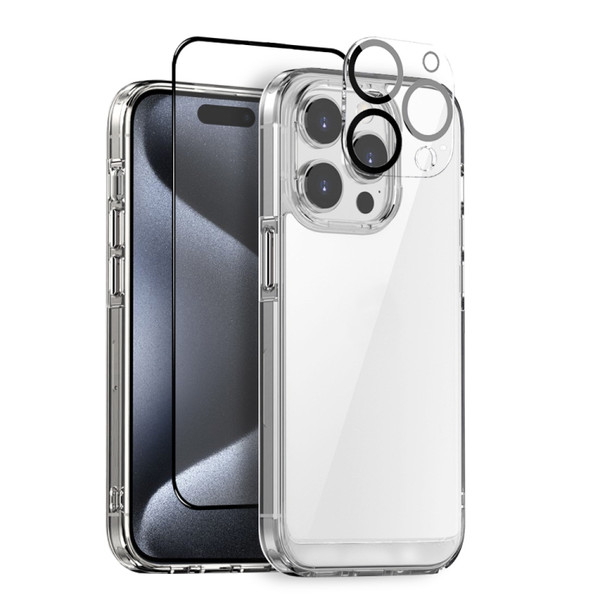 NORTHJO 3 in 1 Clear Phone Case with Screen Film + Rear Lens Film