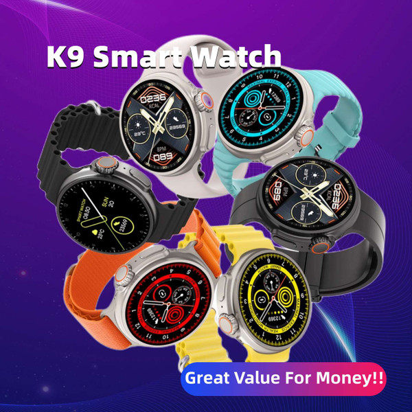 New K9 Smart Watch 1.39 Round Screen Encoder Wireless Charging