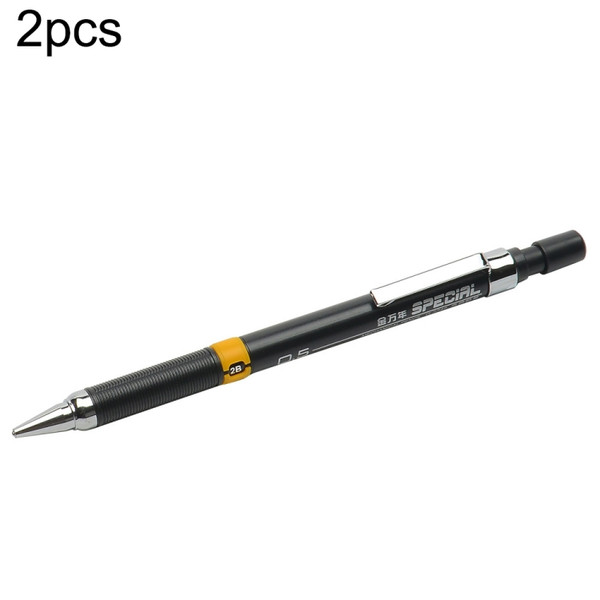 2 PCS Jin Wannian 0.5/0.7mm Student Mechanical Pencil Kids Sketch Drawing Material Tool