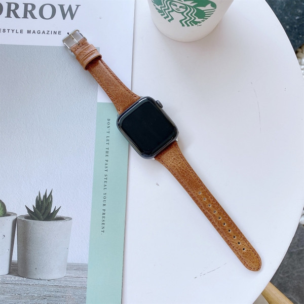 Double-sided Genuine Leather Replacement Strap Watchband
