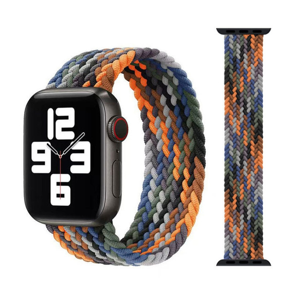 Metal Head Braided Nylon Replacement Watchbands, Size: L 165mm For Apple Watch Series 6 & SE & 5 & 4 44mm / 3 & 2 & 1 42mm