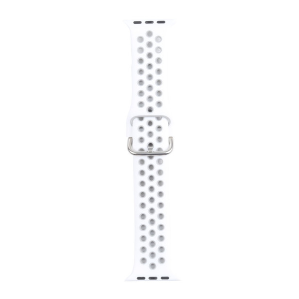Metal Buckle Silicone Replacement Watchband For Apple Watch Series
