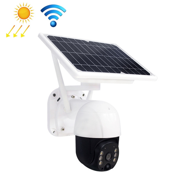T23 2288 x 1288P Full HD Solar Powered WiFi Camera, Support PIR Alarm, Night Vision, Two Way Audio, TF Card, Not Include Battery