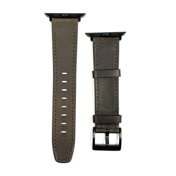 Retro Texture Leather Watch Band