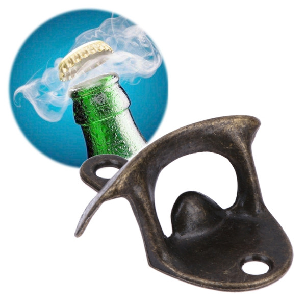 2 PCS Vintage Bottle Opener Wall Mounted Wine Beer Opener