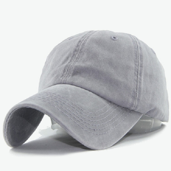 Women Solid Color Washable Purified Cotton Baseball Cap Hip Hop Hat