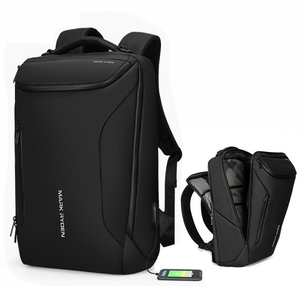 Fashion Men Backpack Multifunctional Waterproof Laptop Bag Travel Bag with USB Charging Port