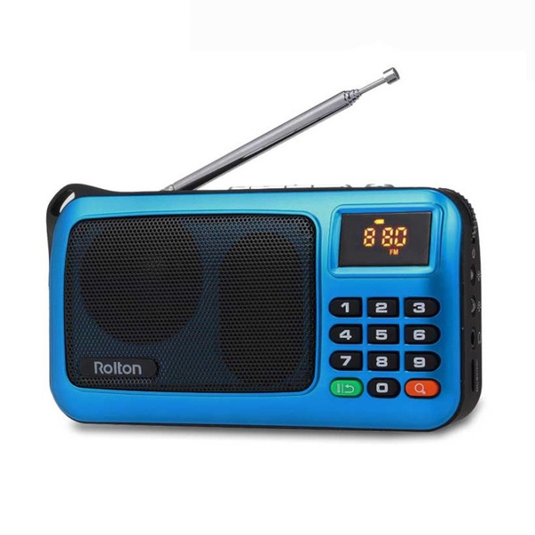 Rolton W405 Portable Mini FM Radio TF Card USB Receiver Music Player with LED Display