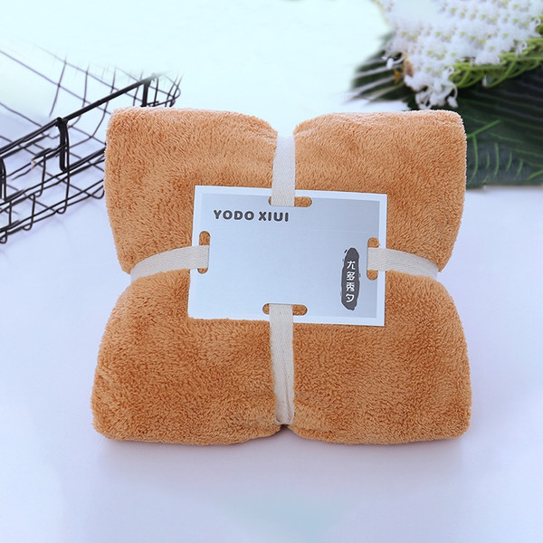 Cut Edge Towel Bath Towel Wavy Edge High Density Coral Fleece Super Absorbent Quick-drying