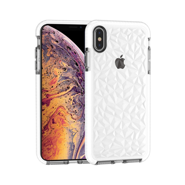 For iPhone XS Max Diamond Texture TPU Case