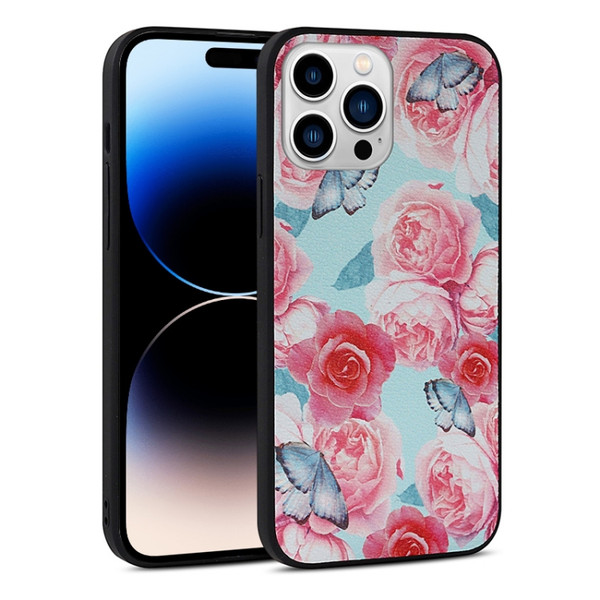 Flowers Pattern Leather Phone Case