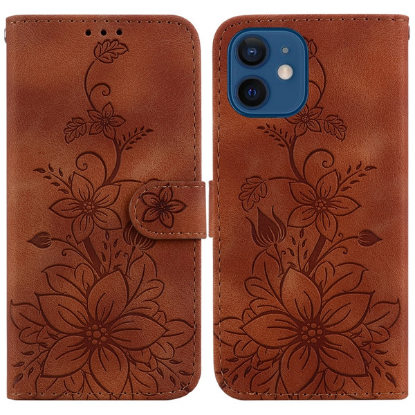 Lily Embossed Leather Phone Case