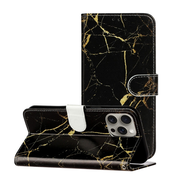 Colored Drawing Marble Pattern Leather Phone Case