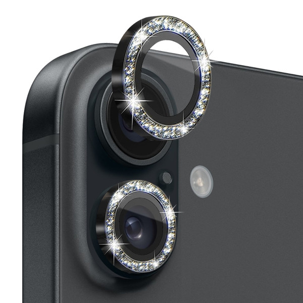NORTHJO Glitter Camera Lens Protector Tempered Glass Metal Ring Film