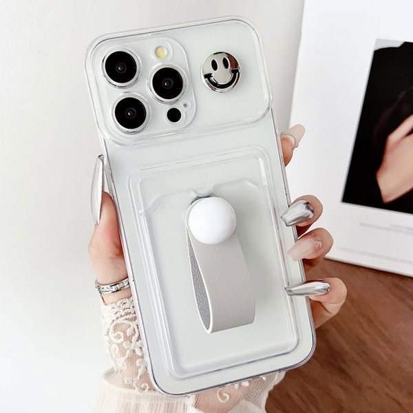 Electroplating Card Bag Ring Holder TPU Phone Case