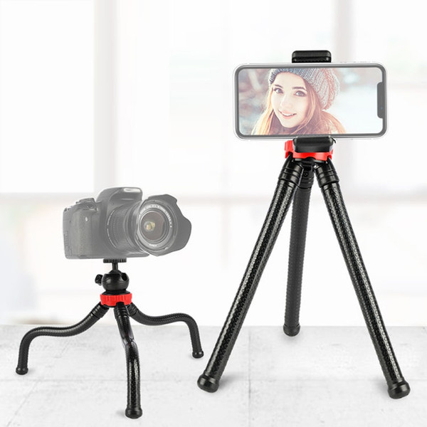 MZ305 Mini Octopus Flexible Tripod Holder with Ball Head for SLR Cameras, GoPro HERO10 Black / HERO9 Black / HERO8 Black /7 /6 /5 /5 Session /4 Session /4 /3+ /3 /2 /1, DJI Osmo Action, Xiaoyi and Other Action Cameras, Cellphone, Size:30cmx5cm