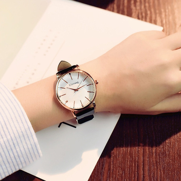 Ulzzang Simple Waterproof Large Dial Watch for Women