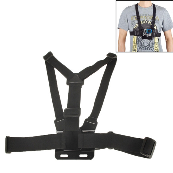 Extreme Sport Front Chest Elastic Belt Shoulder Strap Mount Holder for GoPro, Insta360, DJI and Other Action Cameras