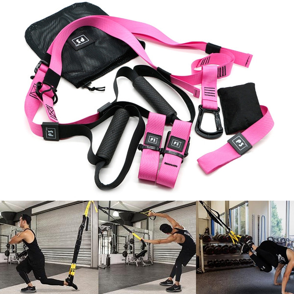P3-3 Adjustable Fitness Exercise Hanging Pulling Rope TRP3X Wall Pulley Yoga Belt, Main Belt: 1.4m, 1.9m After Adjusted, Athletic Version