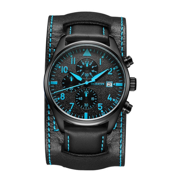 Ochstin 7227 Multifunctional Business Leather Wrist Wrist Waterproof Quartz Watch