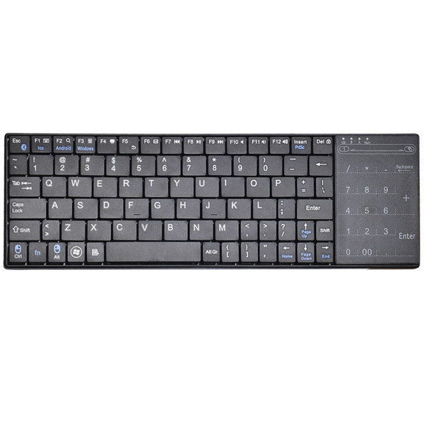 K-07 ABS Wireless Chargeable Bluetooth Touch Keyboard