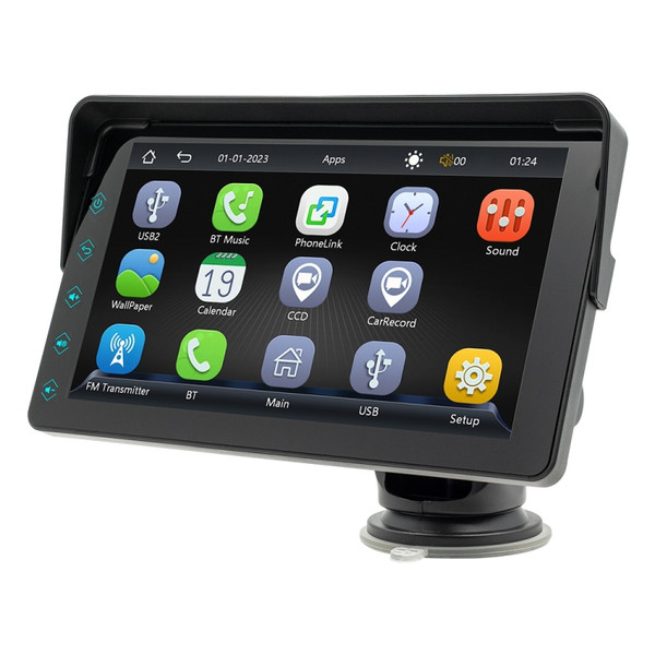 B5311 7 inch Portable Car MP5 Player Support CarPlay / Android Auto