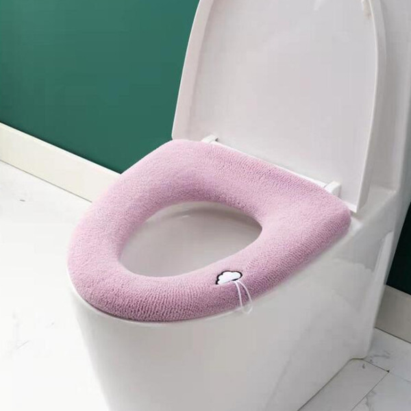 Universal Knitted Washable Toilet Pad Home Thickened Warm Toilet Cover