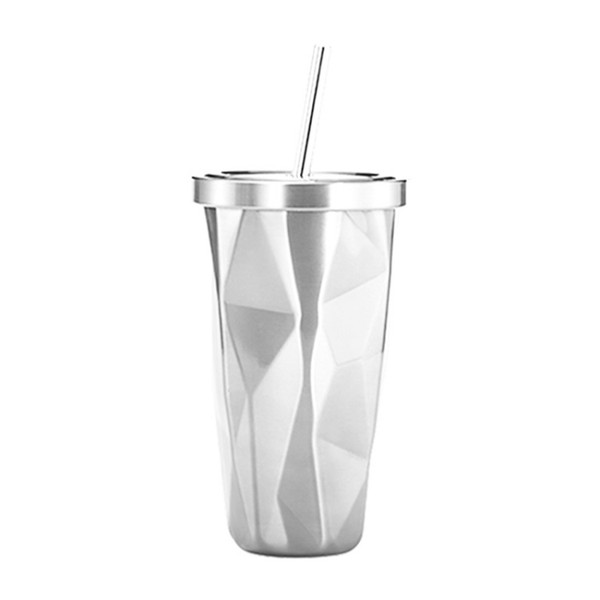 500ml Irregular Double Layer 304 Stainless Steel Sippy Cup