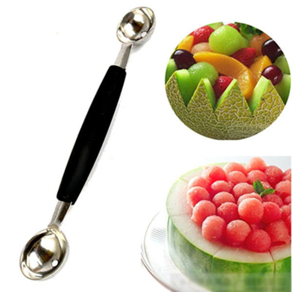 Household Stainless Steel Double Head Fruit Digging Spoon