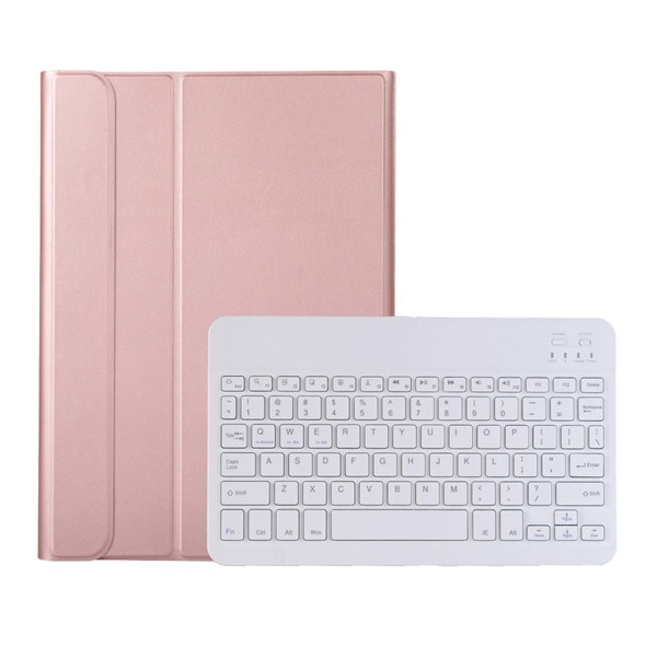 AK10 2 in 1 Detachable Bluetooth Keyboard + Lambskin Texture TPU Protective Leather Tablet Case with Holder for Lenovo Qitian K10 TB-X6C6X