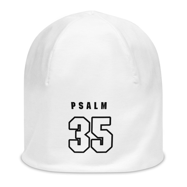 Psalm 35 All-Over Print Beanie